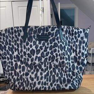 Rebecca Minkoff Black and Gray Animal Print Tote